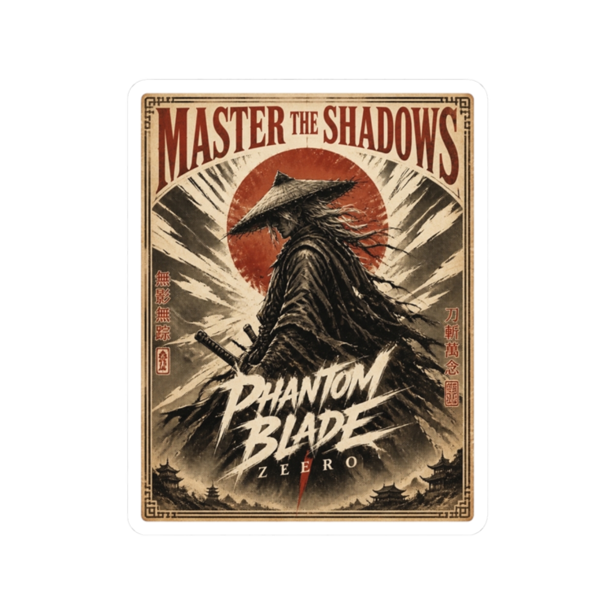 Phantom Blade Zero "Master the Shadows" Sticker - Official Stickers merchandise